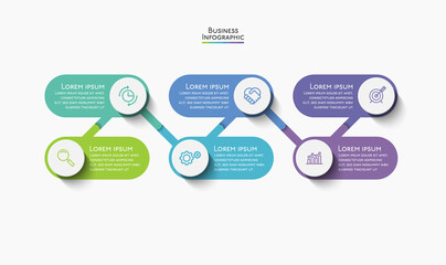 Business data visualization. timeline infographic icons designed for abstract background template milestone element modern diagram process technology digital marketing data presentation chart Vector