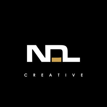 NDL Letter Initial Logo Design Template Vector Illustration