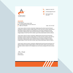 Abstract Letterhead Design Modern luxary Business Letterhead Design Template