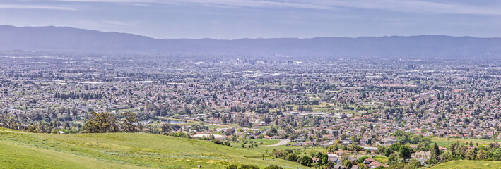 Panorama of Silicon Valley Landscape During the Day