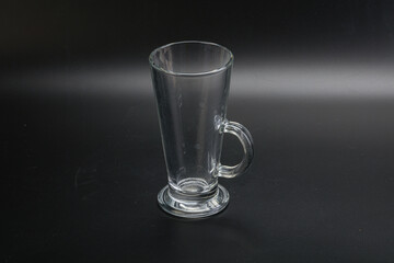 Empty glass cup for drinks