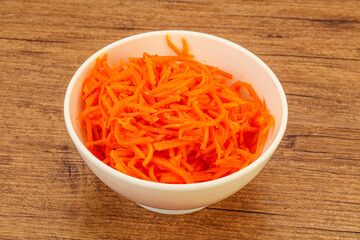 Korean carrot in the bowl