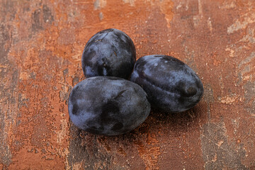 Ripe sweet and tasty plum