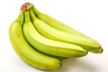 Green sweet tasty banana heap