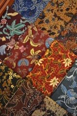 Batik Fabric on Display