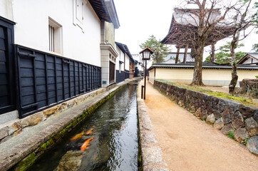 Setogawa Canal in Hida Furukawa town, Gifu prefecture, Japan.