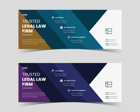 Trusted Legal Law Firm Banner, Law Firm Social Media Cover, Banner, Thumbnail