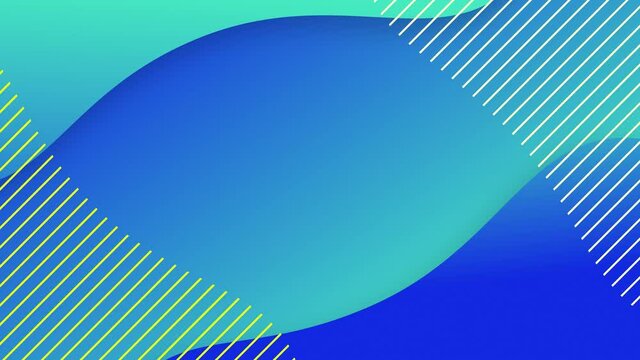 4K Seamless loop Bright modern abstract retro background with multicolored simple moving geometric shapes . Seamless loop