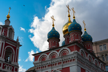 Fototapeta na wymiar Church of St. George on the Pskov Hill