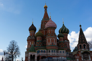 Fototapeta na wymiar hoto The Moscow Kremlin and St. Basil's Cathedral