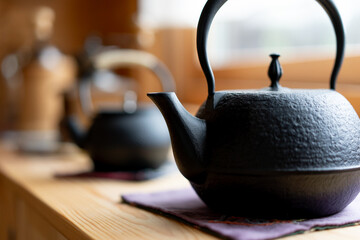 japanese teapot on a table