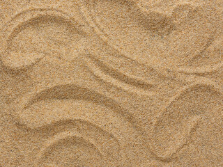 Fototapeta na wymiar Top view of beige sand or quartz