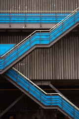Fototapeta premium Colourful stairway up a building