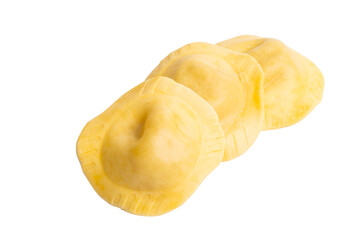 round ravioli isolated