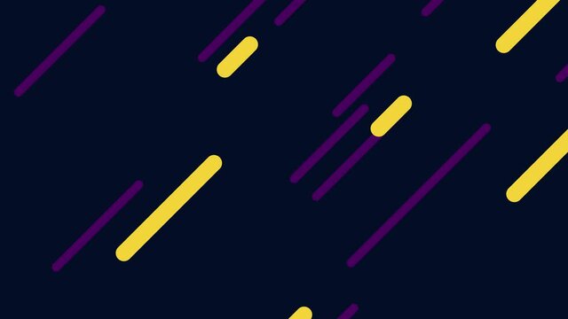 4K Seamless loop Bright modern abstract retro background with multicolored simple moving geometric shapes . Seamless loop