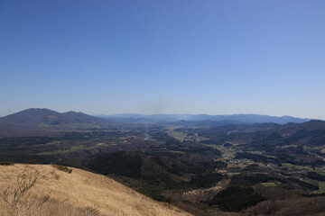 岡山県真庭市の三平山の美しい風景