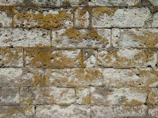 経年劣化し汚れた古い外壁や塀のテクスチャ