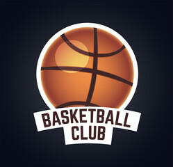 Basketball logo. Basketball club emblem