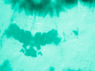 Aquamarine Tie Dye Shibori. Watercolour Spots. Hand Drawn Surface. Neo Mint Grunge Acrylic Splatter. Marine Batik Texture. Watercolor Blots. Marine Grunge Crumpled Paper.