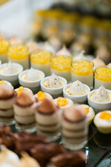 catering food, dessert and sweet, mini canapes, snacks and appetizers, food for the event, sweetmeat