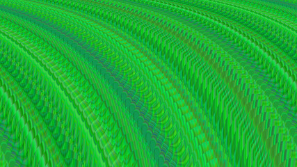 Abstract green mosaic fractal background.