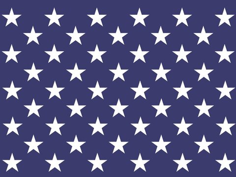 The vintage 50 stars pattern of the USA national flag, which represent the 50 states of the United States of America © Gem