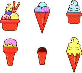 ice cream cone set