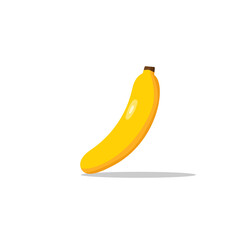 cartoon banana fruit flat design. vector illustration