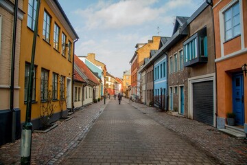 Fototapeta na wymiar Malmö Sweden street view in Skåne, Sweden