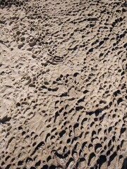 The rocks formations by the ocean in New South Wales, Australia