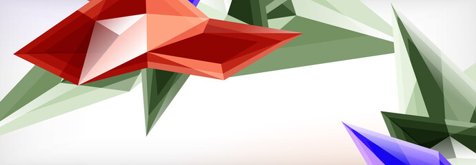 Vector 3d triangles and pyramids abstract background for business or technology presentations, internet posters or web brochure covers