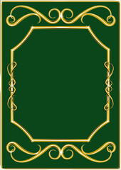 frame with gold ornament