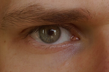 Fototapeta premium Man's eye is close
