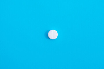 tablet with a hard shadow on a colorful background