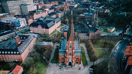 All Saints Church seen in Lund, Sweden