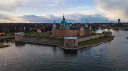 Fototapeta na wymiar Kalmar Castle (Slott) as seen in Småland, Sweden