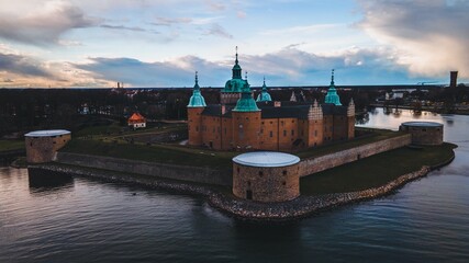 Fototapeta na wymiar Kalmar Castle (Slott) as seen in Småland, Sweden