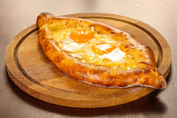 Georgian traditional cuisine – Adjarian Khachapuri
