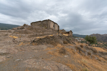 Fototapeta na wymiar Ruined buildings in Sierra Nevada
