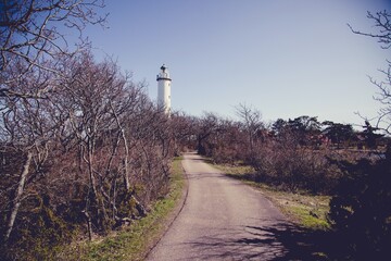 Långe Erik lighthouse in the north of Öland, Sweden