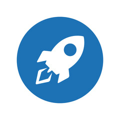 Spaceship icon vector graphic illustration