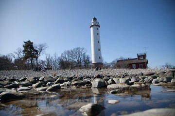 Långe Erik lighthouse in the north of Öland, Sweden © chemistkane