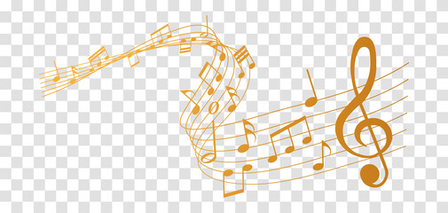images Gold Musical Notes Transparent Background wallsheaven