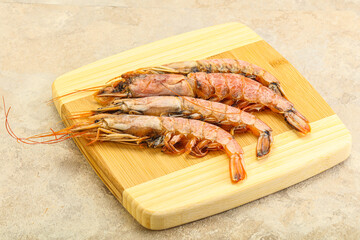 Tasty big Langoustine over the board