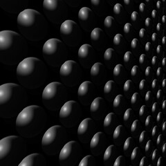 black spheres background