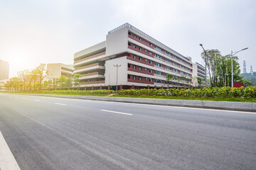 Fototapeta na wymiar New school in Nansha District, Guangzhou, Guangdong, China