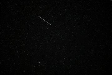 sky in the night with stars planets and comets