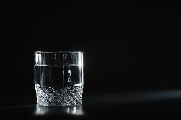 Water soluble tablets. The medicine is soluble. Anti-hangover. Effervescent tablets in a glass.