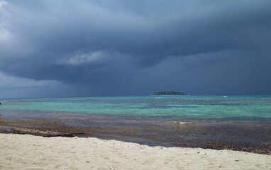 Hermosas playas en la isla San Andrés, Colombia.