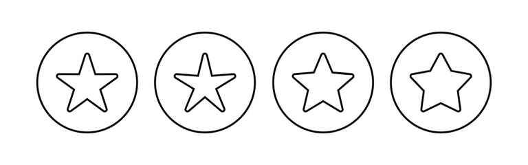 Star Icon set. rating icon vector. favourite star icon